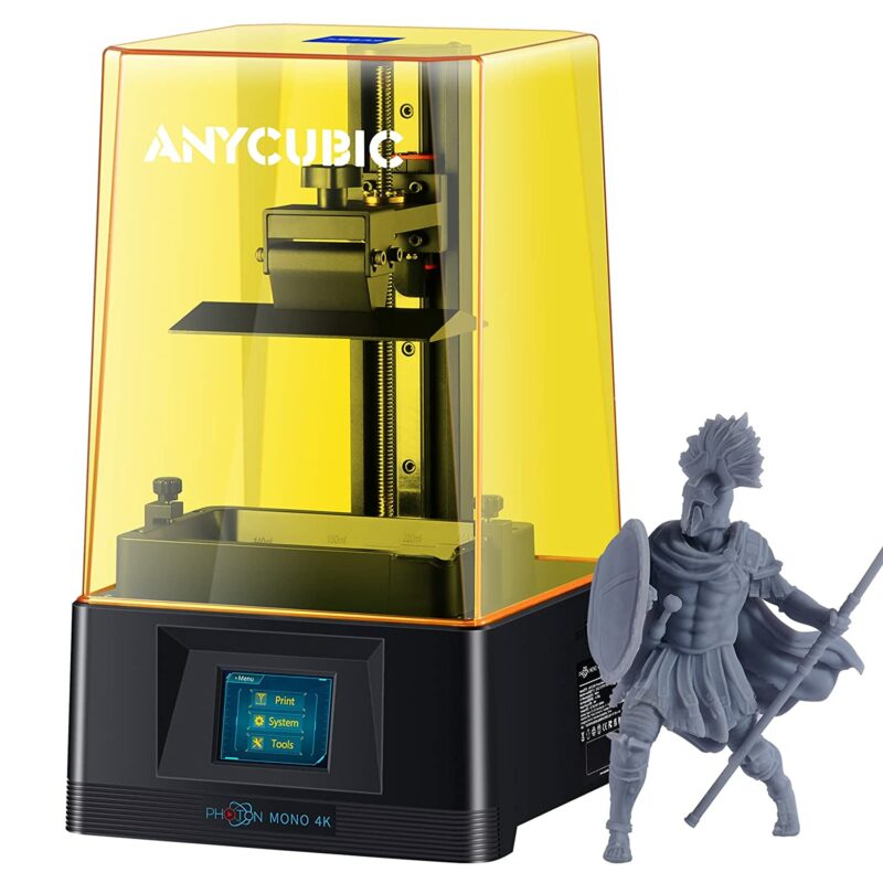 ANYCUBIC Photon Mono 4K, Resin 3D Printer with 6.23 Monochrome Screen, Upgraded UV LCD 3D Printer and Fast & Precise Printing, 5.19 x 3.14