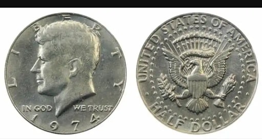 1974 No Mint Mark Kennedy Half Dollar Great Condition Ungraded