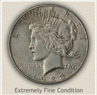 1923 Silver Dollar Extremely Fine