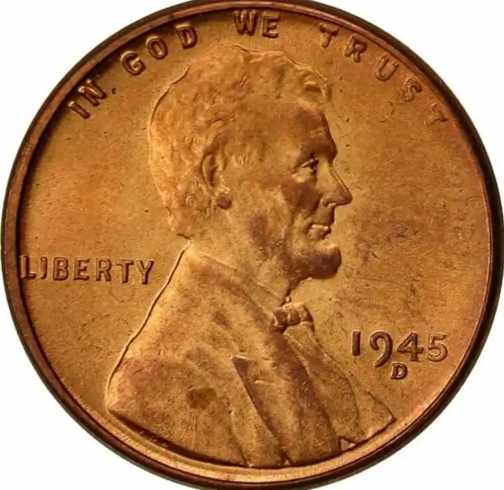 1945 Wheat Penny D