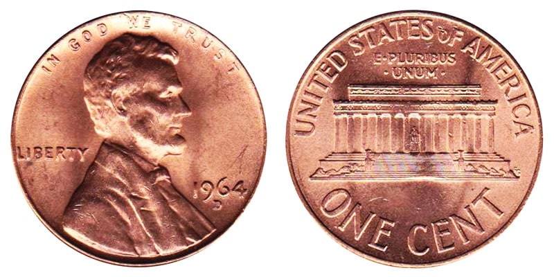 1964 Penny Value D