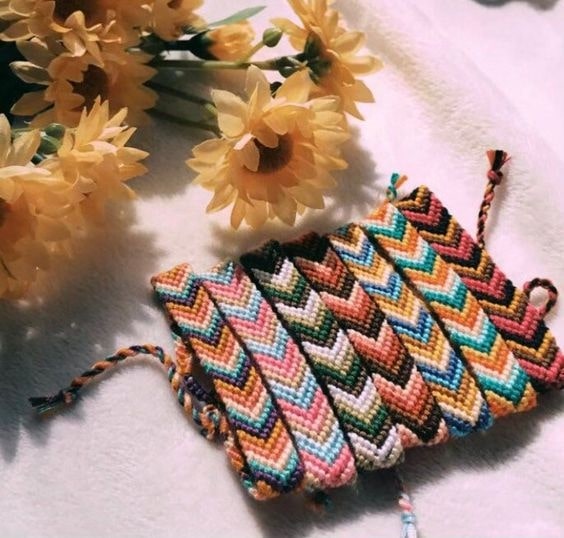 Chevron Friendship Bracelet Pattern 