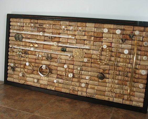 Cork Earring Holder 