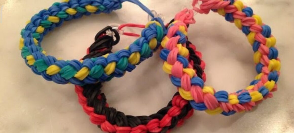 Double Braid rubber band bracelet
