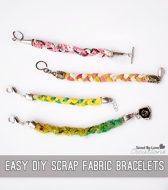 Fabric Scrap Friendship Bracelet