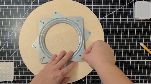 Install The Lazy Susan Turntable Hardware