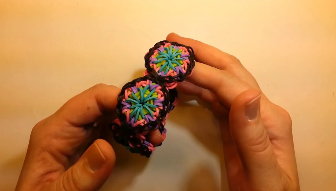 Kaleidoscope rubber band bracelet