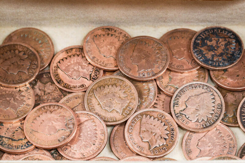 copper coins