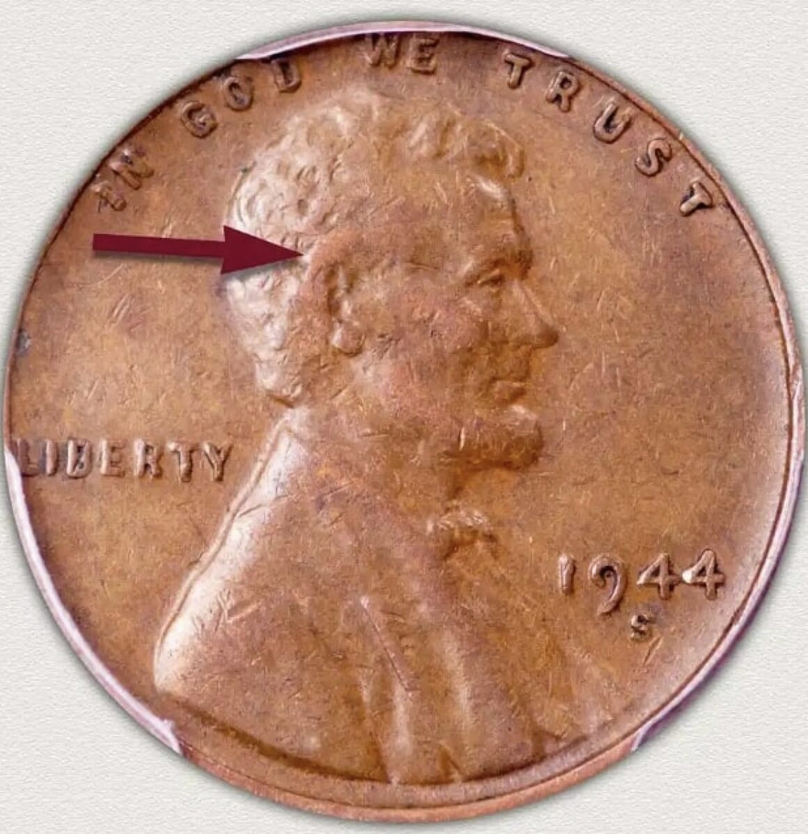 extremely fine 1945 Lincoln penny