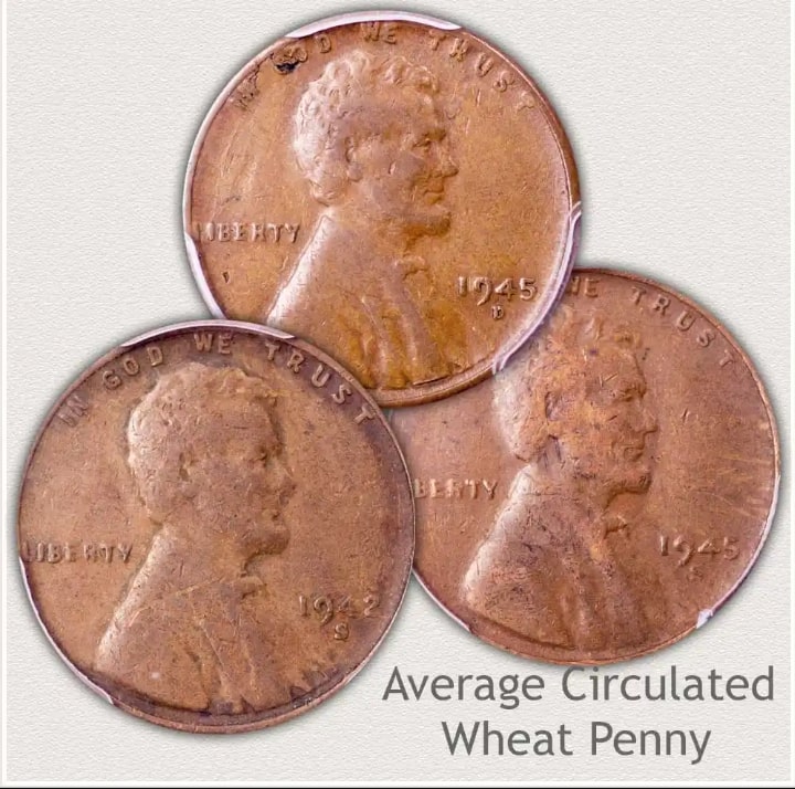 fine-grade 1945 Lincoln penny