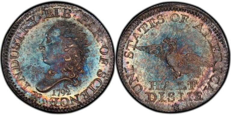 1792 MS 68 Bust Half Dime