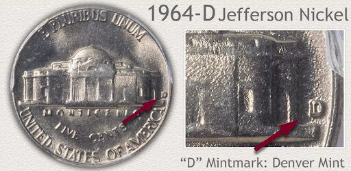 1964 Nickel Value Mint Mark (1)