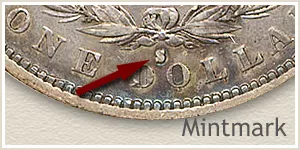 Mint Mark 1884 Silver Dollar
