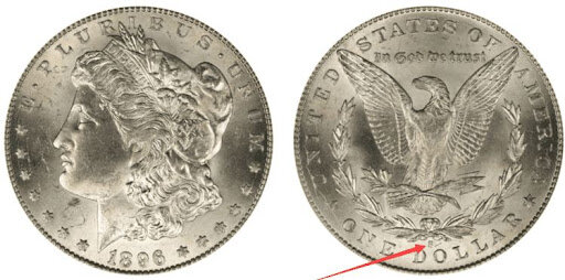 1896 Silver Dollar Value Mint Mark (2)