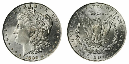 1896 Silver Dollar Value no Mint Mark