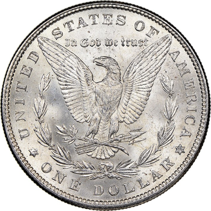 The 1882 Silver Dollar reverse side