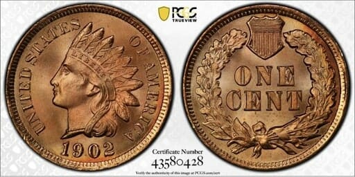 1902 Indian Head Penny worth $144,000