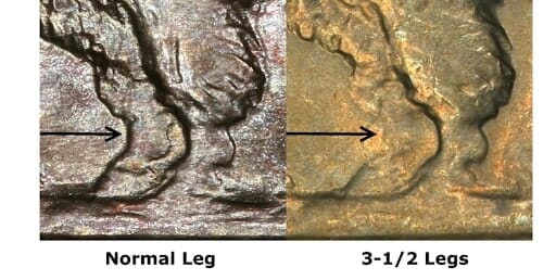 A “Partially Removed Leg” Buffalo Nickel