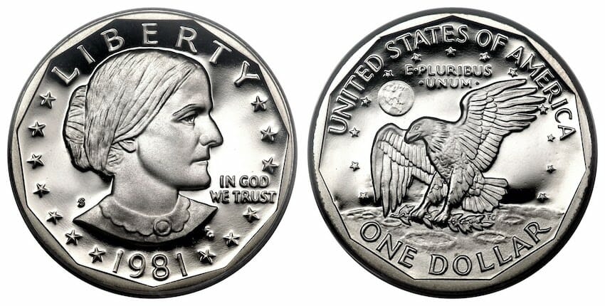 Susan B. Anthony Dollar Coin Design