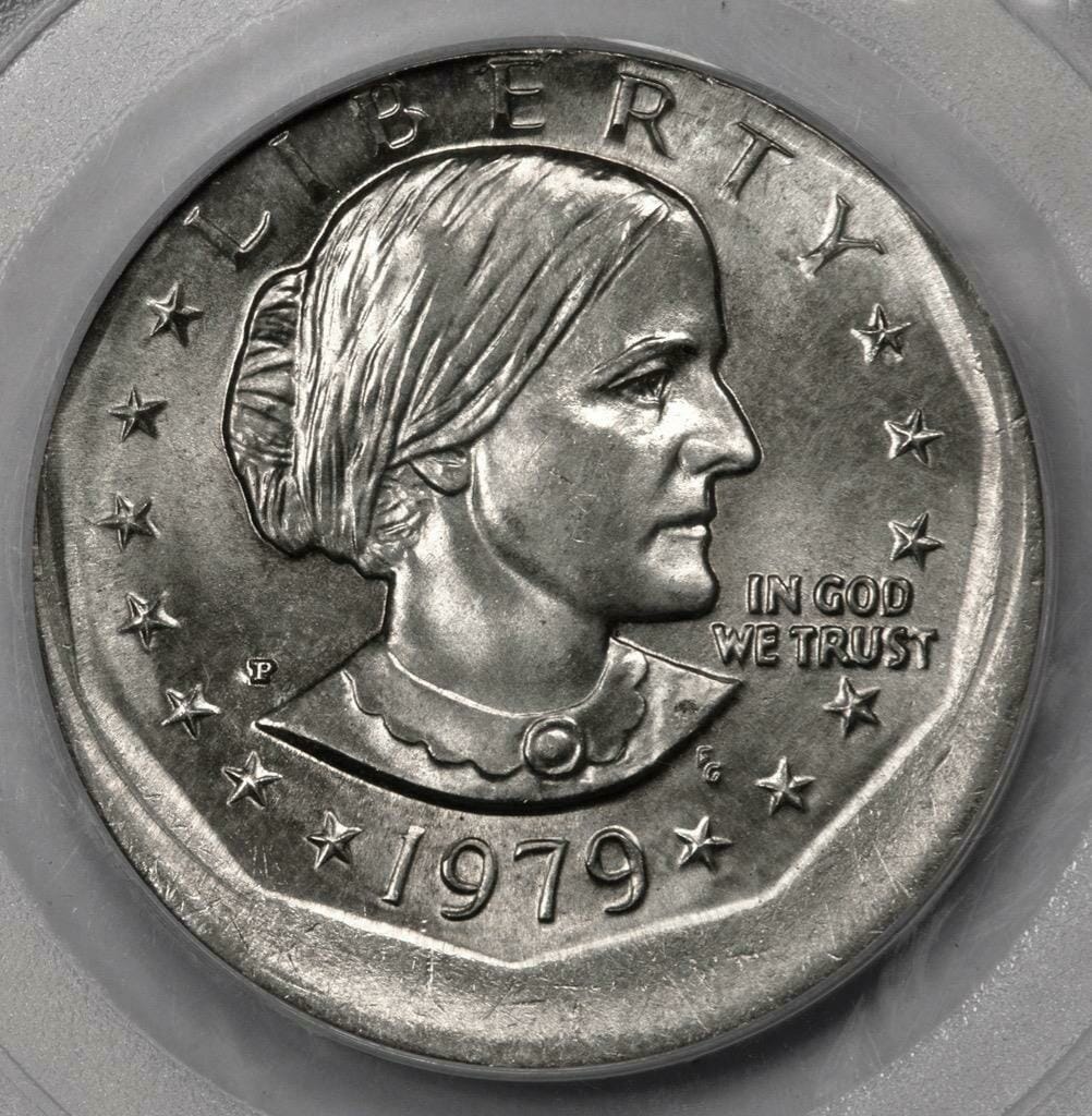 Susan B. Anthony Dollar Coin Off-Center Error