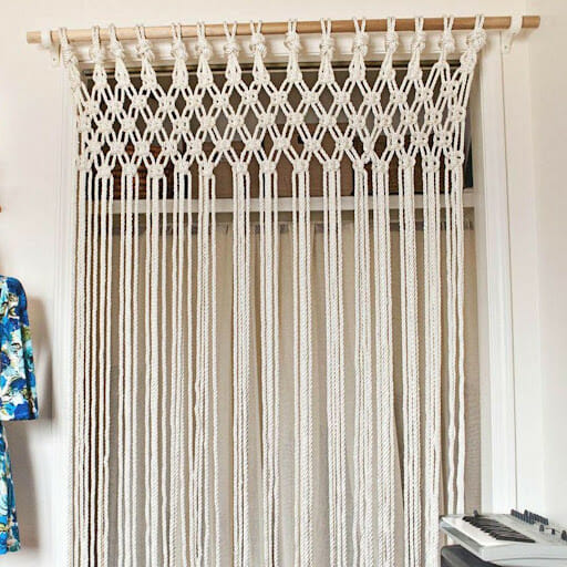 Thin Rope Macrame Curtain