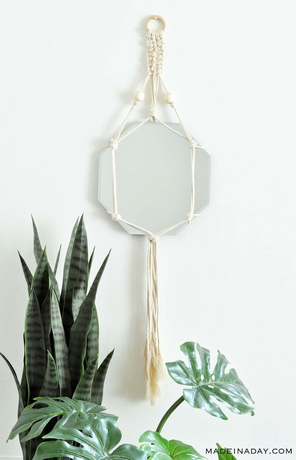Wall Hanging Mirror/Frame Macrame