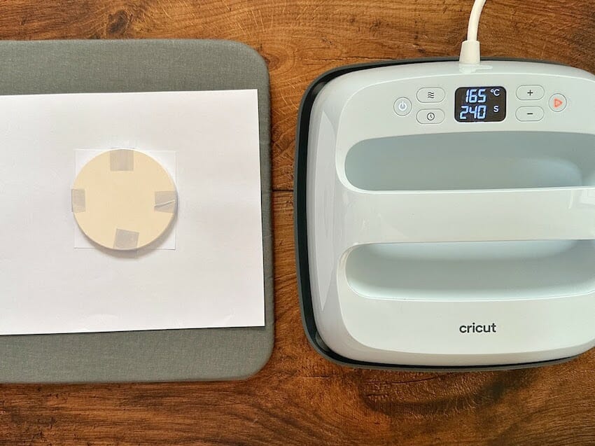 Cricut EasyPress and Infusible Ink Coaster