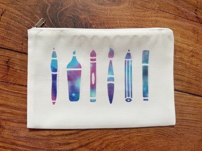 Cricut Infusible Ink Cosmetic Bag pencil case