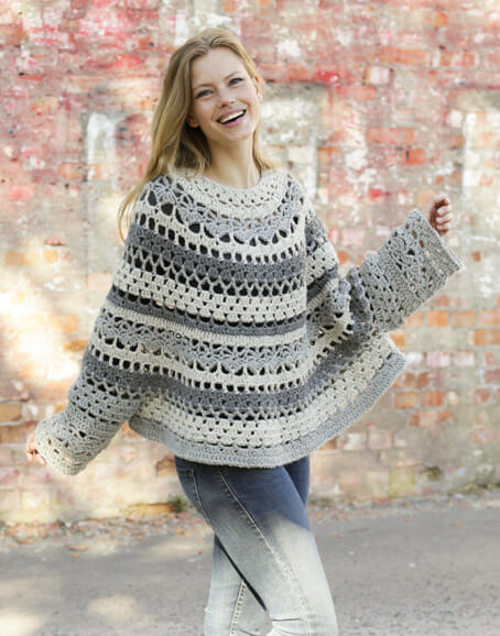 Insolence Crochet Poncho Sweater Pattern