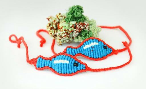 Macrame Fish Bracelet