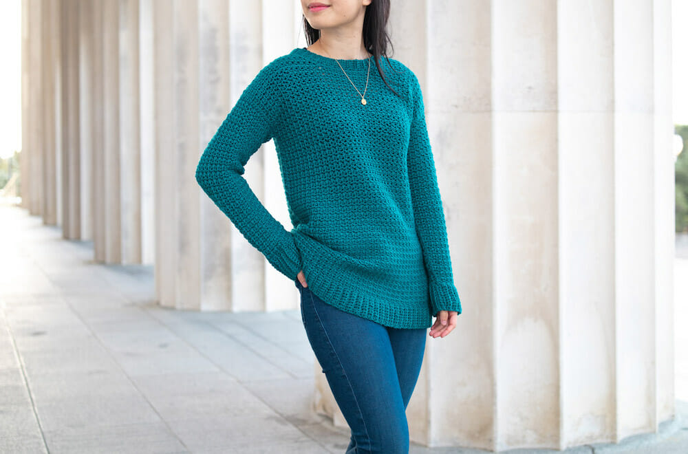 Simple Textured Crochet Sweater Pattern