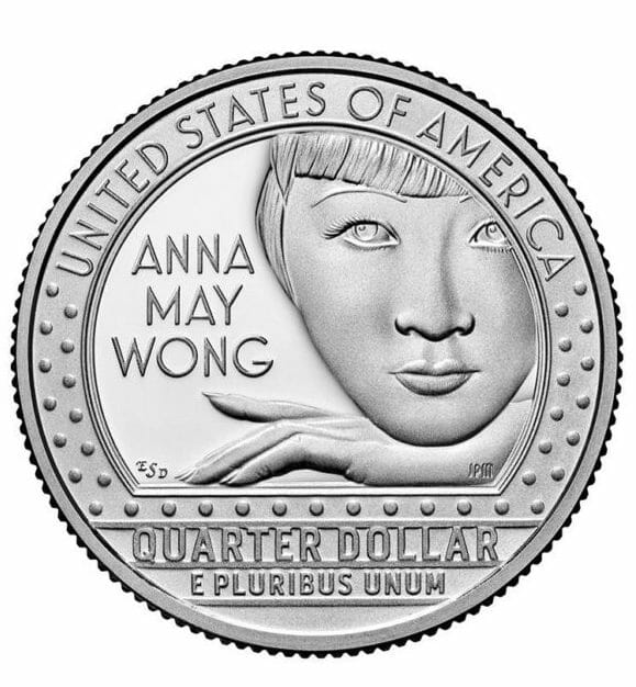 Anna May Wong Quarter Obverse side