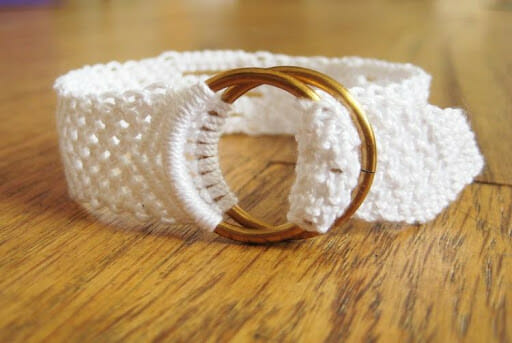 White Cotton Bracelet