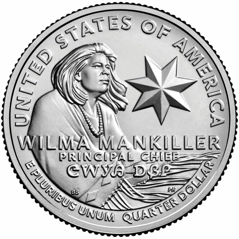 Wilma Mankiller Quarter Reverse Side