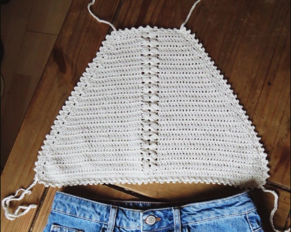 Amelia Crochet Crop Top