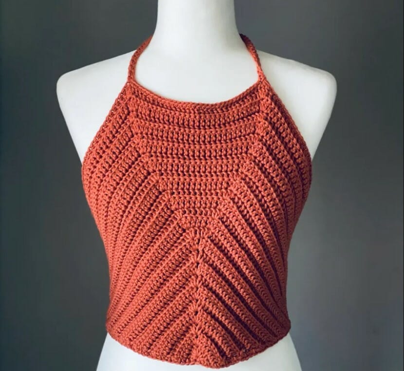 Crochet Halter Crop Top 