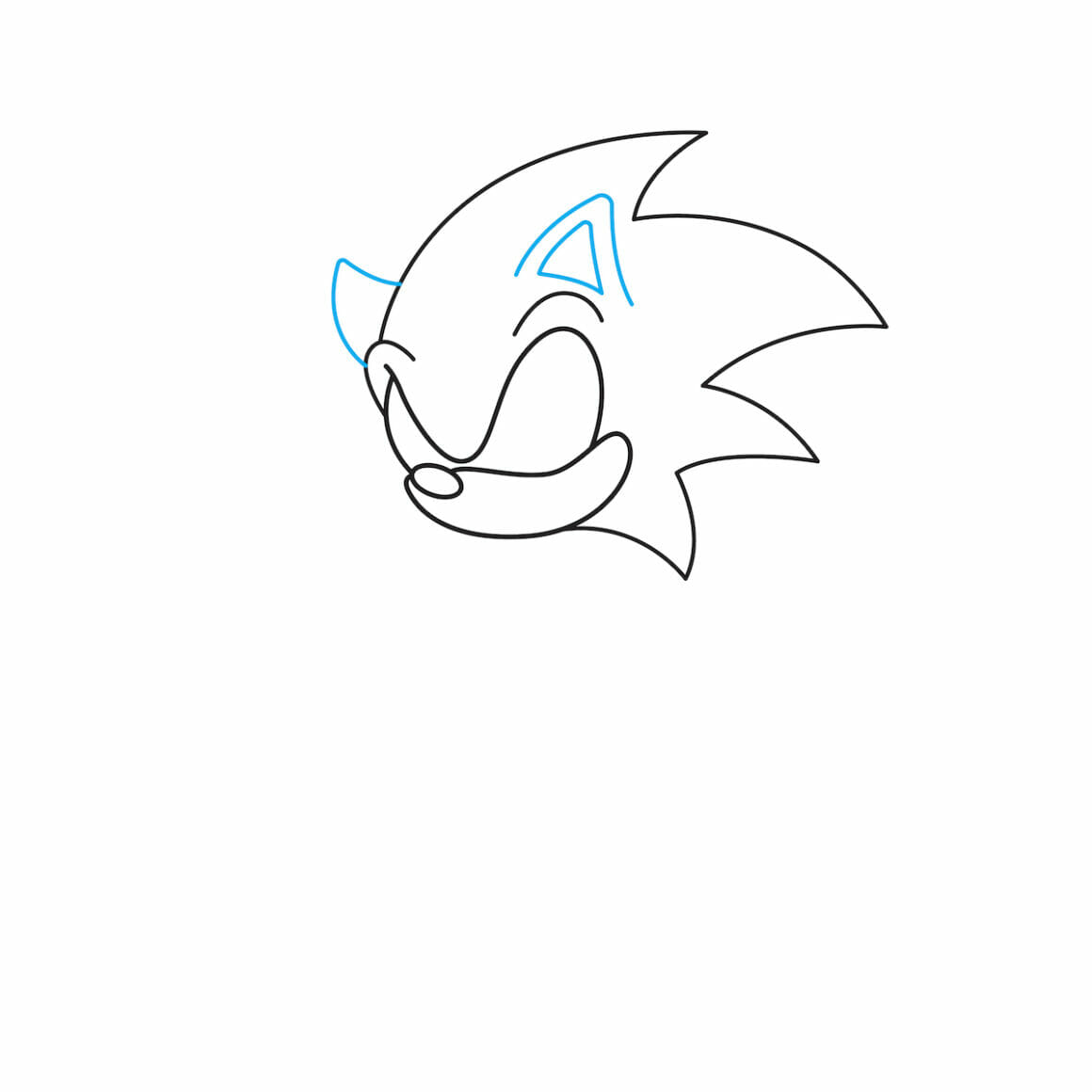 Draw Sonic's Ear