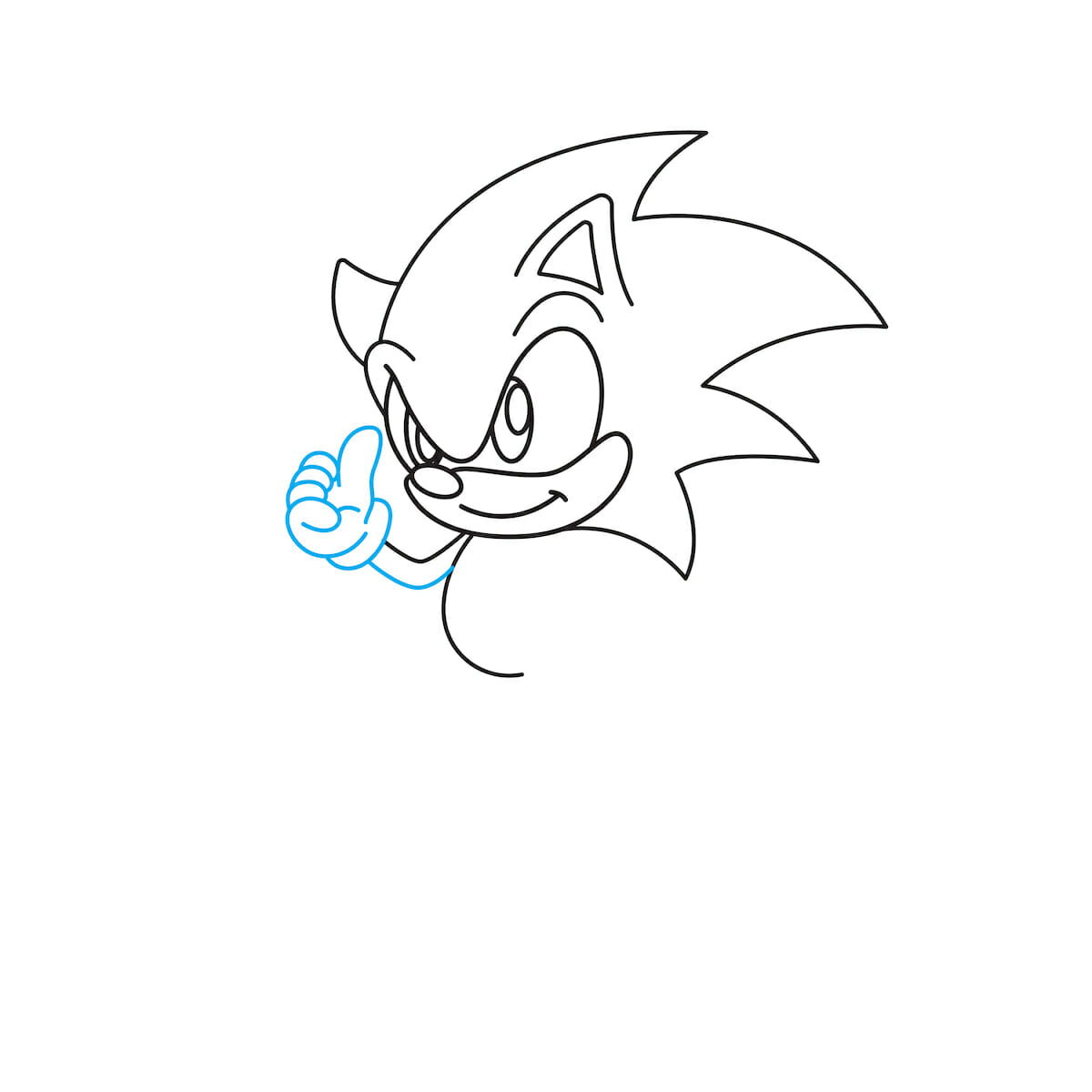 How to Draw Sonic - A Step-by-Step Video Tutorial