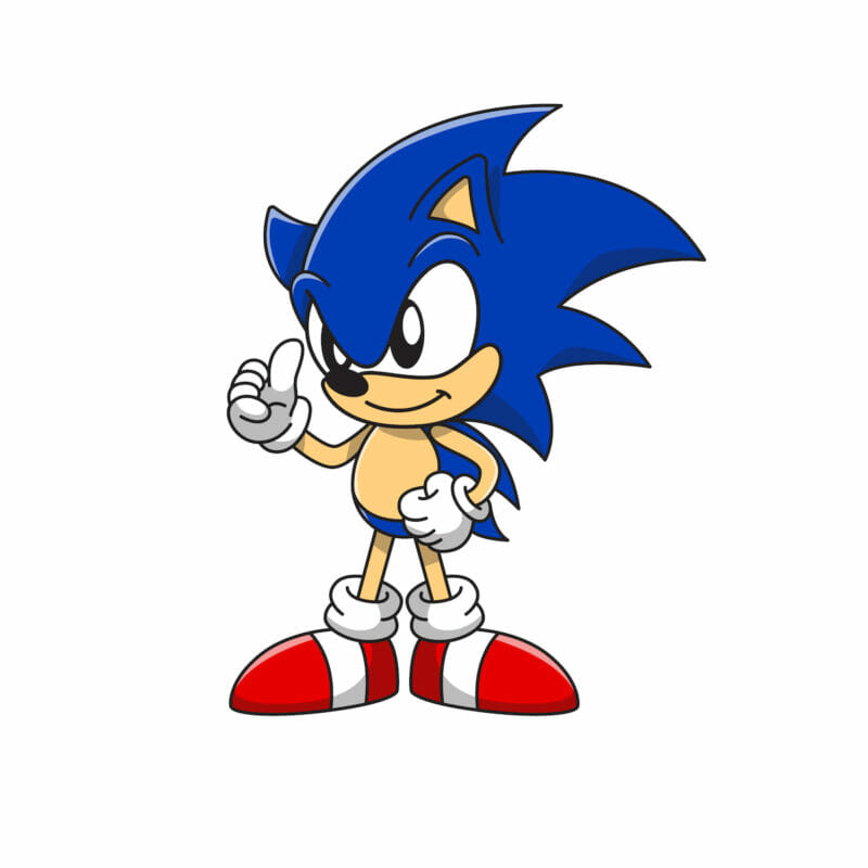 How to draw Sonic
