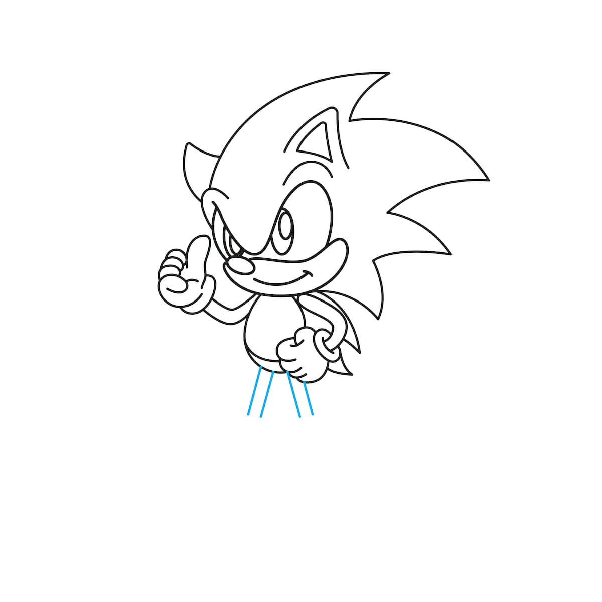 How to Draw Sonic - A Step-by-Step Video Tutorial