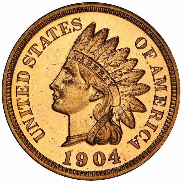 The 1904 Indian Head Penny: Obverse