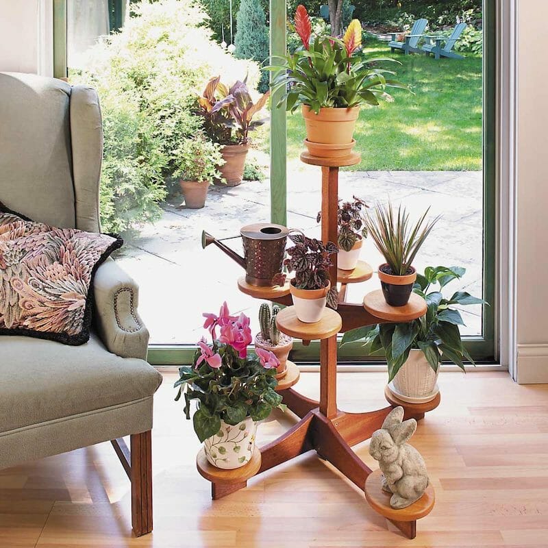 13. Multi-Tiered Plant Stand