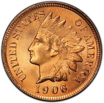 1906 indian head penny Obverse Side