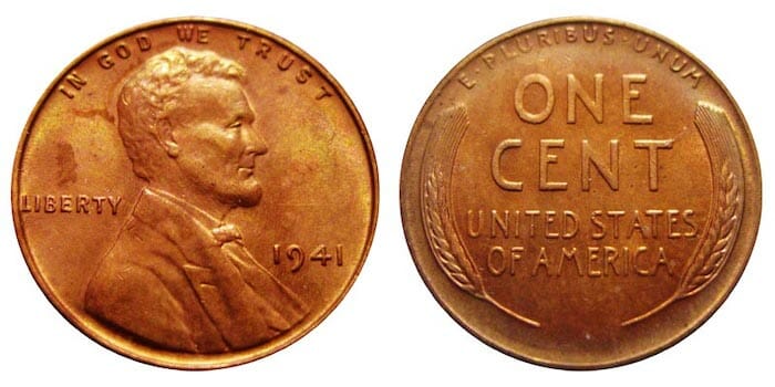 1941 Wheat Penny Design & Composition