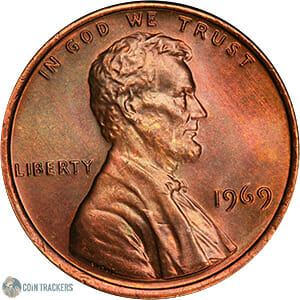 1969 Penny no mint mark Value