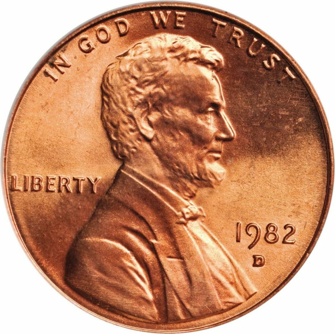 1982 D penny