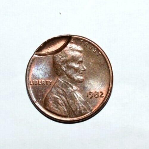 1982 Lincoln Penny Strike Error 