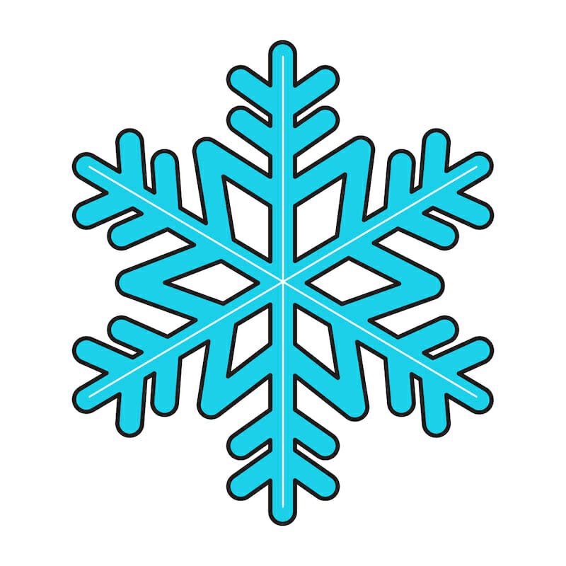 How to Draw an Easy Snowflake, Step-by-Step Video Tutorial