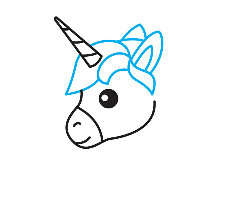 Step 5: Complete the Unicorn Head