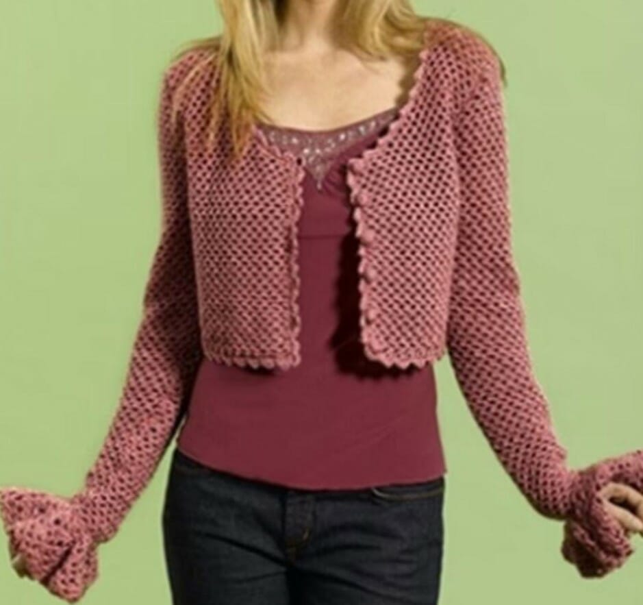 Crop Crochet Cardigan